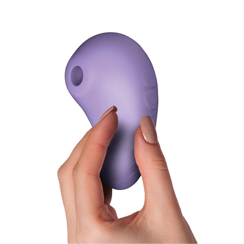 SugarBoo | Peek-A-Boo Clitoral Suction Vibrator in hand