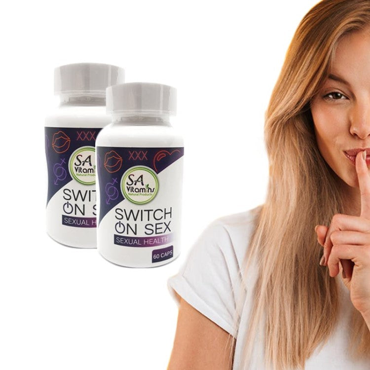 Switch on Sex (60 Caps) | SA Vitamins with woman