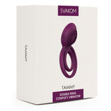 Product packaging of Tammy Double Ring Couples Vibrator | Svakom - Violet 