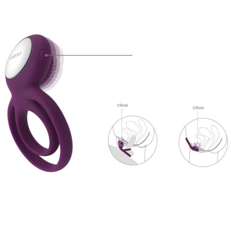 How to use Tammy Double Ring Couples Vibrator | Svakom - Violet