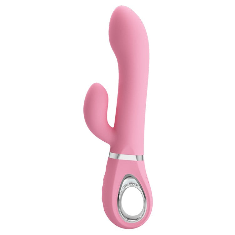 Side view of Ternence Rotating Rabbit Vibrator | Pretty Love - Pink 