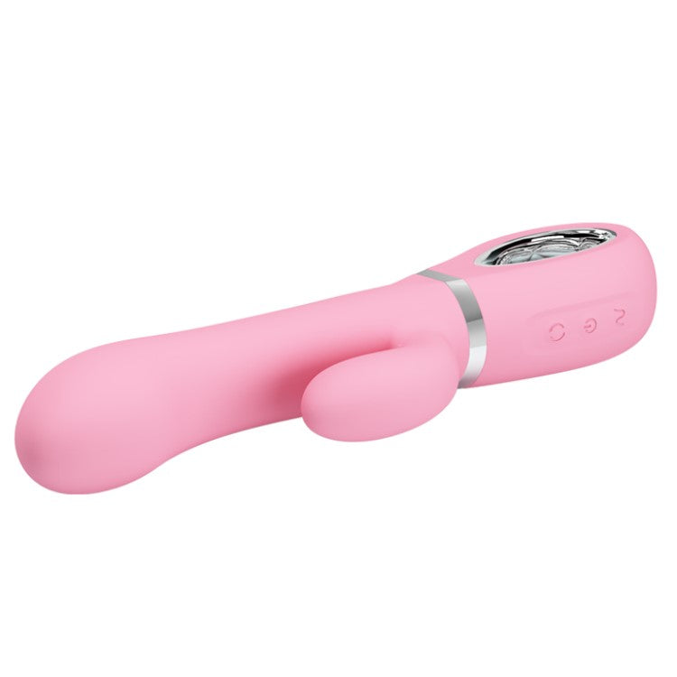 Front view of Ternence Rotating Rabbit Vibrator | Pretty Love - Pink 
