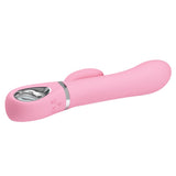 Back view of Ternence Rotating Rabbit Vibrator | Pretty Love - Pink 