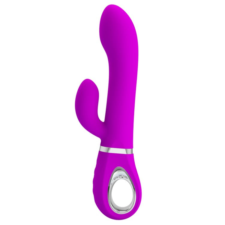 Side view of Ternence Rotating Rabbit Vibrator | Pretty Love - Purple 