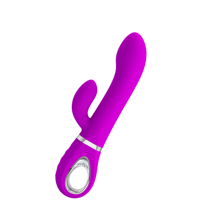 Ternence Rotating Rabbit Vibrator | Pretty Love - Purple - Vibrating GIF 