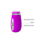 Power buttons of Ternence Rotating Rabbit Vibrator | Pretty Love - Purple 