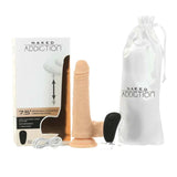 Packaging inserts for Naked Addiction "The Freak" 7.5 Inch Rotating and Thrusting Vibrating Dildo | Swan