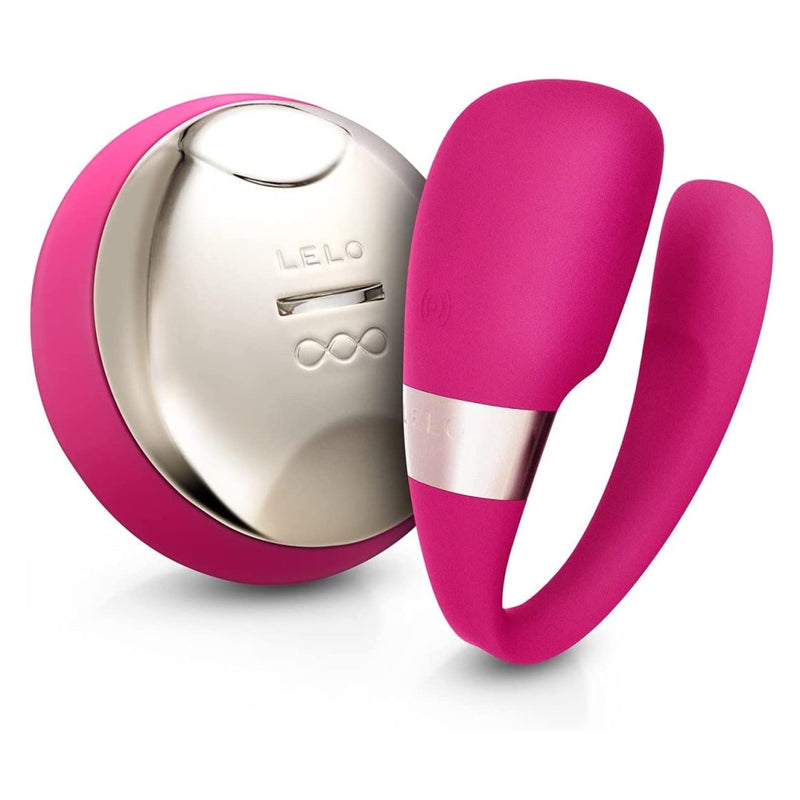 Full view of Tiani 3 Remote-Controlled Couples Massager | Lelo - Cerise