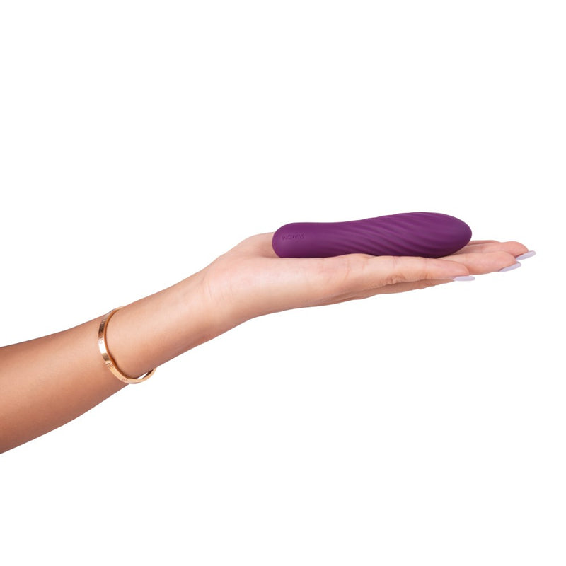 Tulip Powerful Bullet Vibrator | Svakom - Violet in hand 