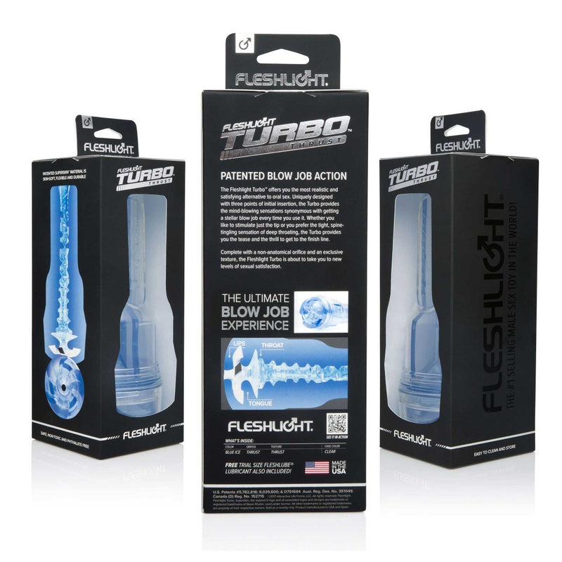 Product packaging of Turbo Thrust Blowjob Masturbator | Fleshlight