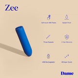 Zee Rechargeable Bullet Vibrator | Dame product specifications